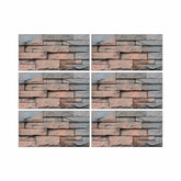 Gray and White Stone Wall Stickers Waterproof Tile Stickers for Kitchen Backsplash and Bathroom